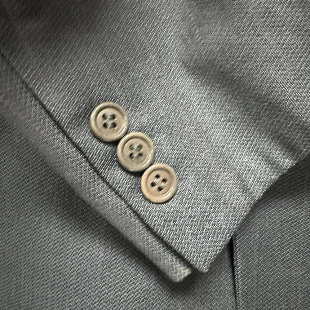 Valentino Uomo Wool Blue Gray Italy‎  US 40L